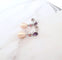 Boucles d'oreilles Pendantes perles de culture, améthystes, tourmalines 58 Facettes AA 1559
