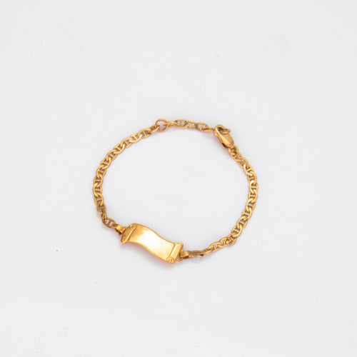 Bracelet Bracelet gourmette motif Parchemin 58 Facettes 343306