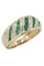 Bague BAGUE MODERNE ÉMERAUDES ET DIAMANTS 58 Facettes 043361