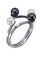 Bague 54 BAGUE PERLES STYLE TOI ET MOI 58 Facettes 066651