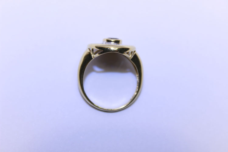 Bague 53 Bague Diamants et Saphir 58 Facettes