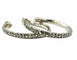 Boucles d'oreilles POMELLATO 67. Créoles argent et marcassites 58 Facettes