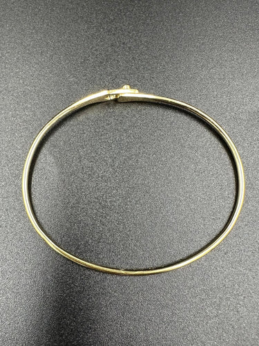 Bracelet DINH VAN. Bracelet Serrure Jonc or jaune et diamant 58 Facettes
