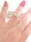 Bague Demi Alliance Diamants 0,70 carat Or Jaune 58 Facettes AA 1612