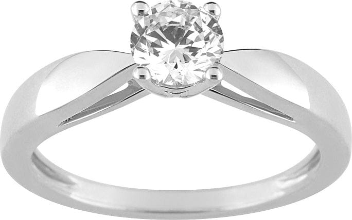 Bague Bague solitaire en or gris 58 Facettes