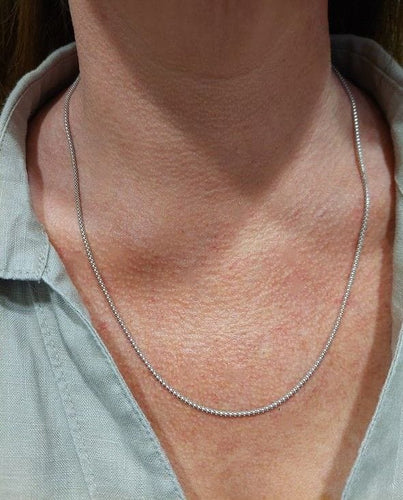Collier CHAINE MAILLE SERPENTINE 58 Facettes 072871