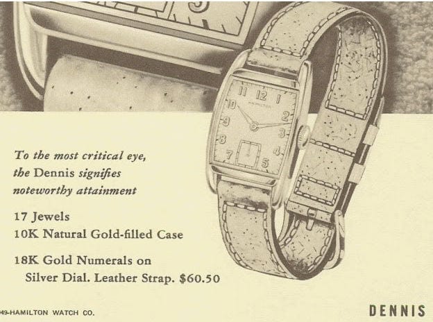 Montre Montre Hamilton Dennis, 1948 58 Facettes