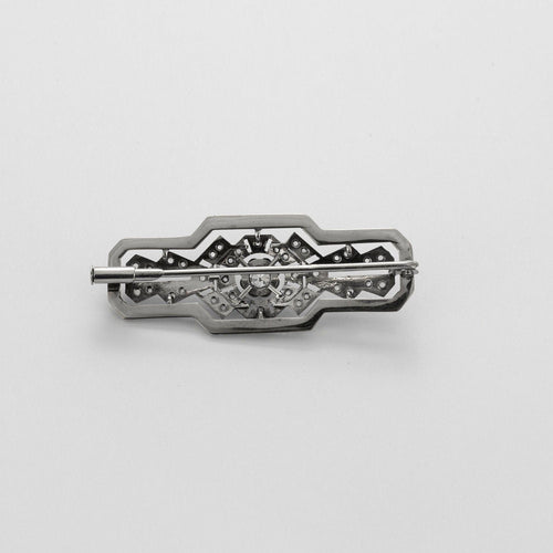 Broche Petite broche Art Déco or platine diamants 58 Facettes