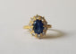 Bague 52 Bague Pompadour Or jaune Saphir Diamants 58 Facettes