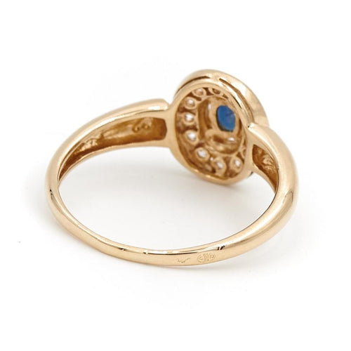 Bague 56 Bague Or jaune Saphir 58 Facettes 1763491CN