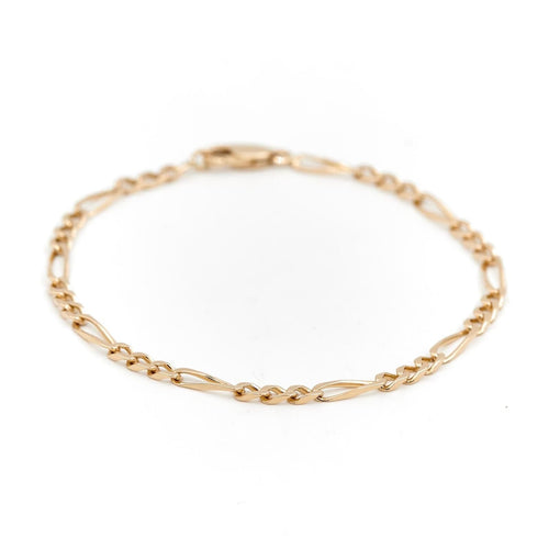 Bracelet Bracelet Maille alternée Or jaune 58 Facettes 1637010CN