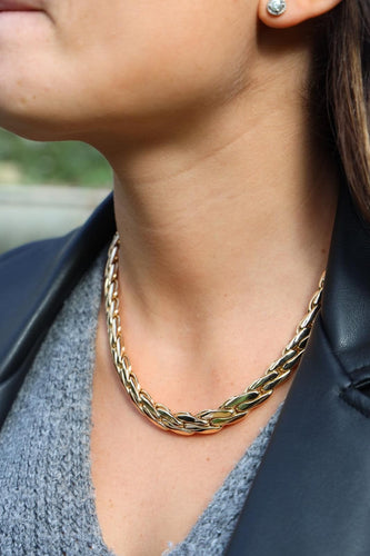 Collier Collier Maille haricot Or jaune 58 Facettes 1654341CN
