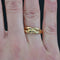 Bague 59 Bague or jaune entrelacé 58 Facettes 22-503B