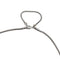 Collier Chaine or blanc maille serpent. 58 Facettes 30285