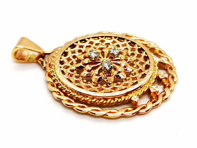 Pendentif Pendentif Pendentif Or jaune Diamant 58 Facettes 1468528CN