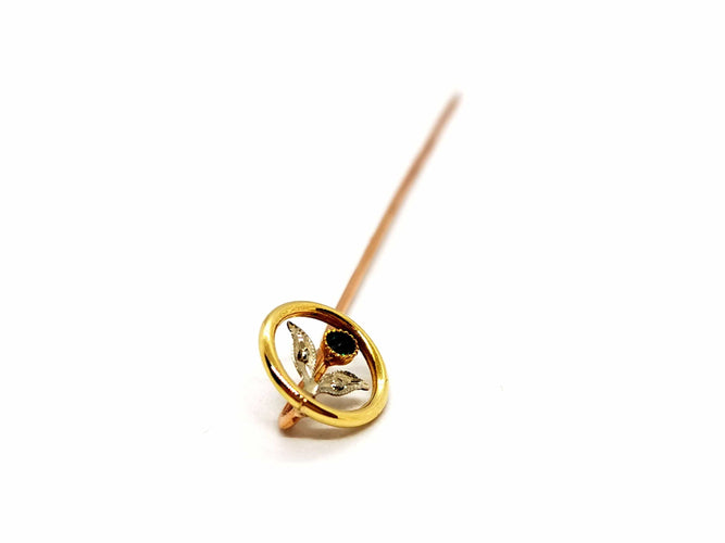 Broche Broche Epingle Or jaune Emeraude 58 Facettes 1254360CN