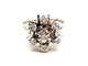 Bague 49 Bague Fleur Or blanc Diamant 58 Facettes 1291807CN