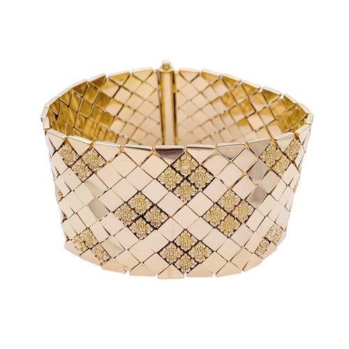 Bracelet Bracelet manchette vintage or rose. 58 Facettes 32479