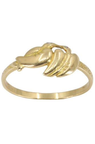 Bague 56 BAGUE MODERNE COLOMBES ET DIAMANTS 58 Facettes 048471