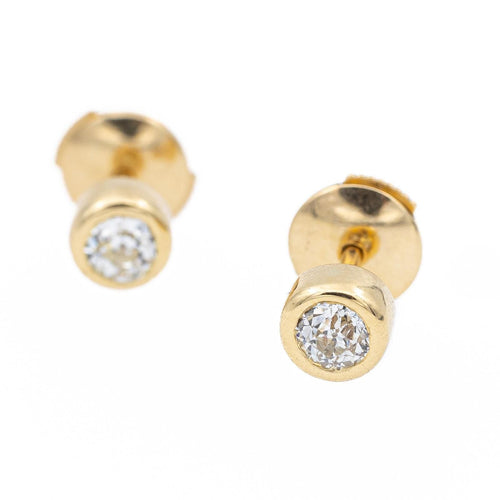 Boucles d'oreilles Boucles d'oreilles Puces Or jaune Diamant 58 Facettes 2328945CN