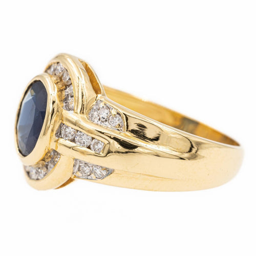 Bague 57 Bague Or jaune Saphir 58 Facettes 2303353CN