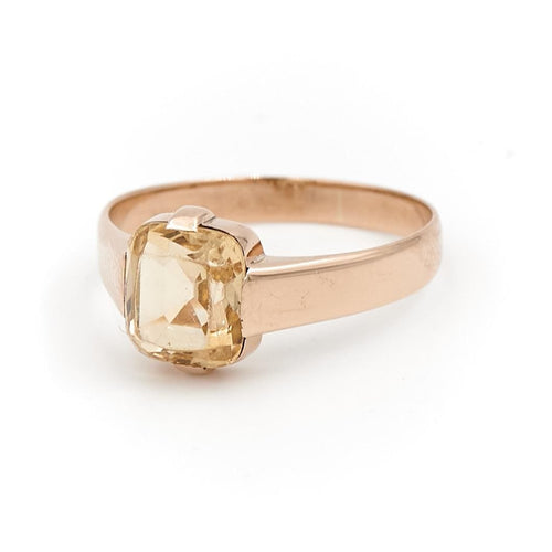 Bague 57 Bague Or rose Citrine 58 Facettes 1752242CN