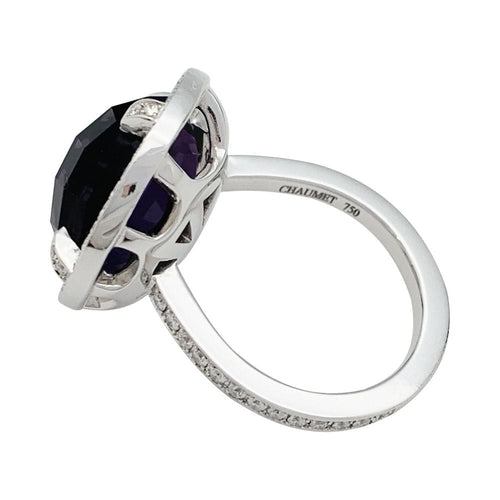 Bague 52 Bague Chaumet, "Attrape-moi...si tu m'aimes", or blanc, améthyste, diamants. 58 Facettes 31781