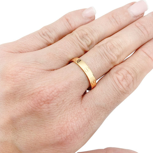 Bague 59 Bague Cartier, "Alliance Love", or rose. 58 Facettes 31421