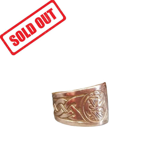 Bague Celte or Rose 58 Facettes