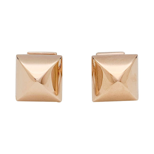 Boutons de manchette Boutons de manchette Hermès, "Clou", or rose. 58 Facettes 31494