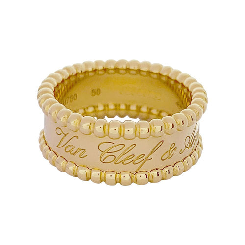 Bague 50 Bague Van Cleef & Arpels, "Perlée signature", or jaune. 58 Facettes 32570