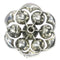 Clip Argent, Bouton Diamant 58 Facettes 14095-0001