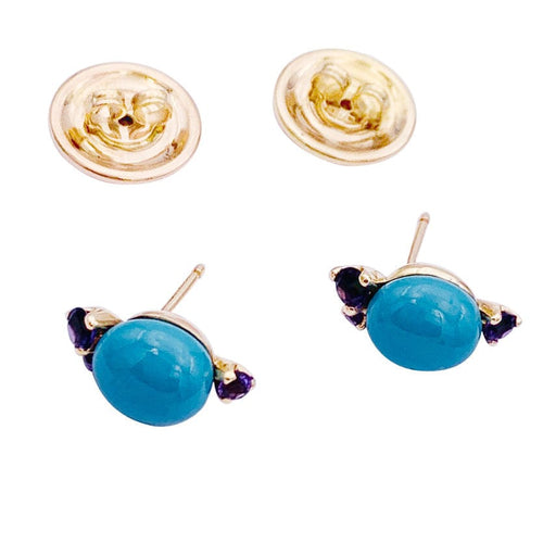 Boucles d'oreilles Boucles d'oreilles Pomellato, "Capri", or rose, céramique, améthystes. 58 Facettes 32765