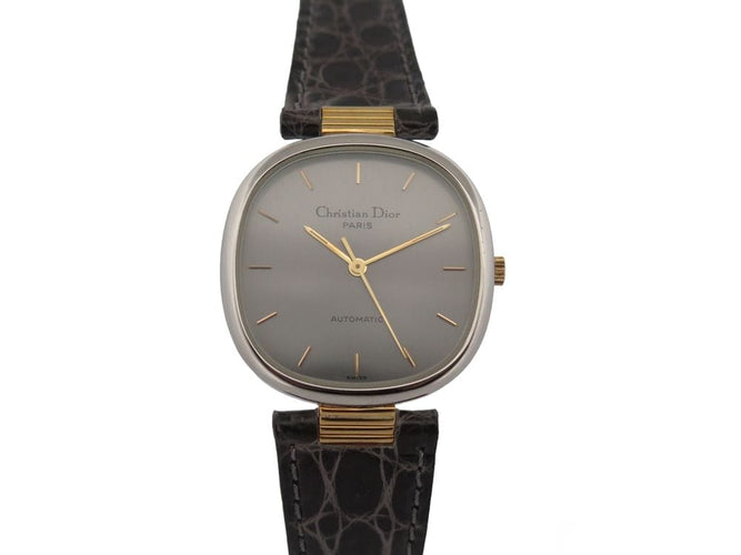 Montre vintage montre CHRISTIAN DIOR automatique 32 mm or et acier 58 Facettes 250449