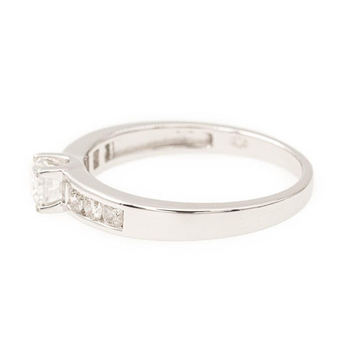Bague 54 Bague Solitaire Or blanc Diamant 58 Facettes 2172933CN