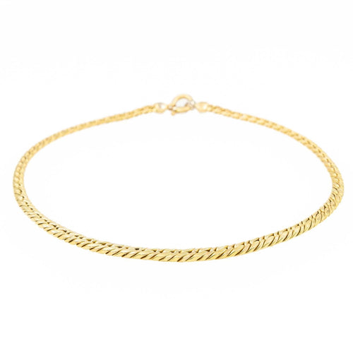 Collier Collier Maille anglaise Or jaune Saphir 58 Facettes 2075346CN