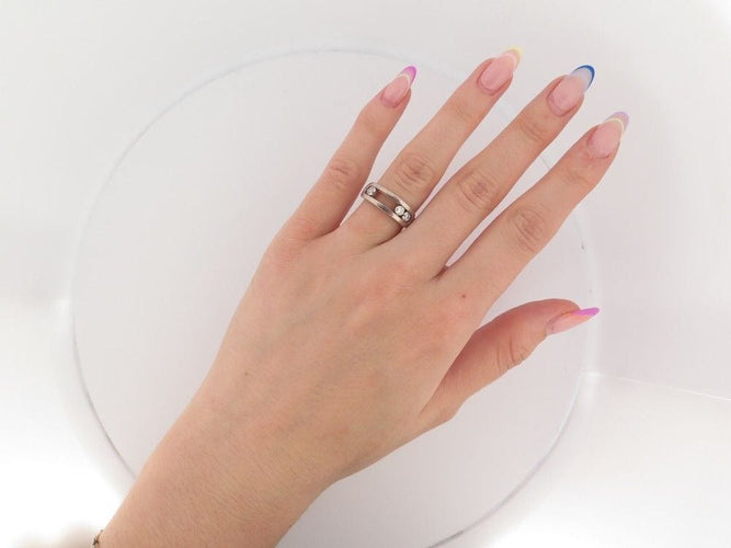 Bague 53 bague MESSIKA move classique 03998-wg 53 diamants 0.25ct or blanc 18k 58 Facettes 251827