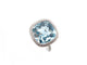 Bague 53 bague ISABELLE LANGLOIS solitaire coussin 53 topaze or blanc diamant 58 Facettes 254238