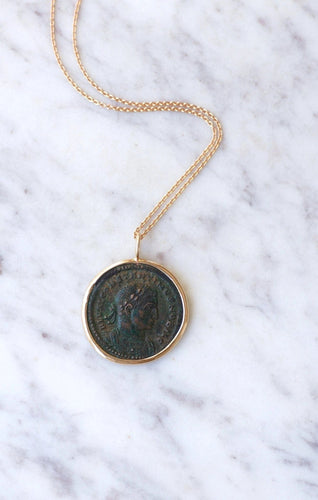 Collier Collier pendentif pièce romaine Constantin 58 Facettes