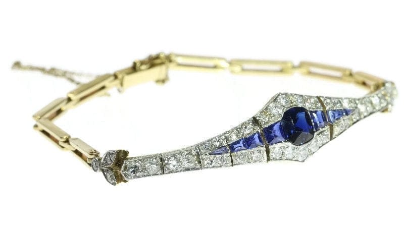Bracelet Bracelet, diamants, saphir 58 Facettes 12247-0029