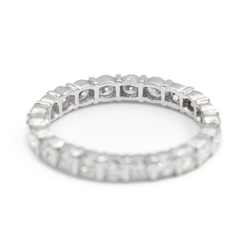 Bague 59 Bague Alliance américaine Platine Diamant 58 Facettes 1875647CN