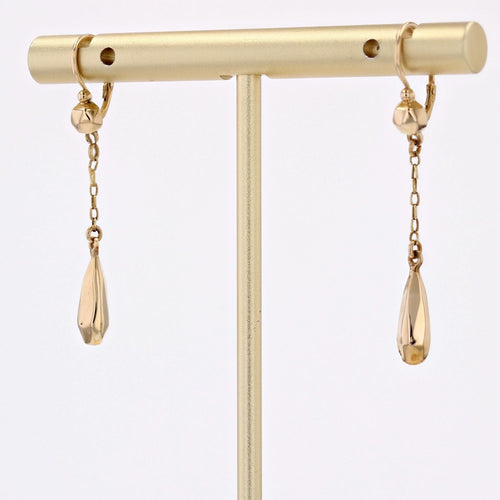 Boucles d'oreilles Boucles d'oreilles gouttes d'or facetté 58 Facettes 19-319A