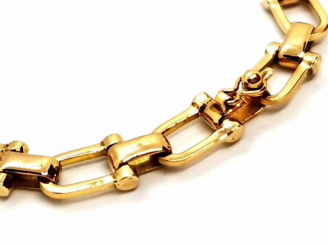 Bracelet Bracelet maille souple Or jaune 58 Facettes 1831819CN