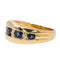 Bague 54 Bague Bandeau Or jaune Saphir 58 Facettes 2622333CN