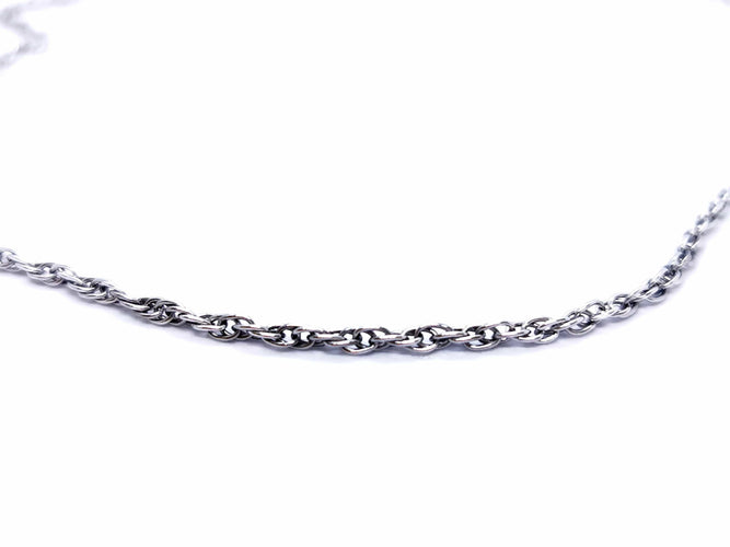 Collier Collier Chaîne Or blanc 58 Facettes 06048CD