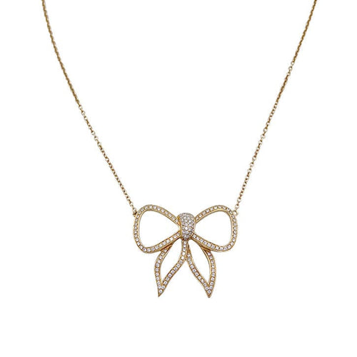 Collier Collier Morganne Bello, "Noeud", or jaune, diamants. 58 Facettes 32142