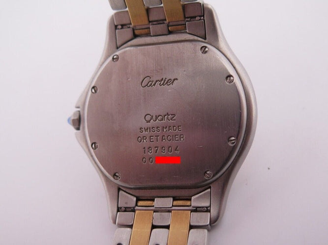 Montre montre CARTIER cougar 187904 33 mm quartz or et acier classique 58 Facettes 252697