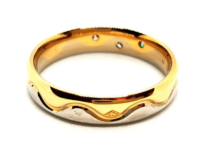 Bague 49.5 Bague Alliance Or jaune Diamant 58 Facettes 1719171CN