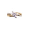 Bague Bague Trilogie diamants 2 Ors, serti couteau 58 Facettes