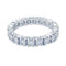 Bague 56 Alliance tour complet or blanc, diamants. 58 Facettes 32378